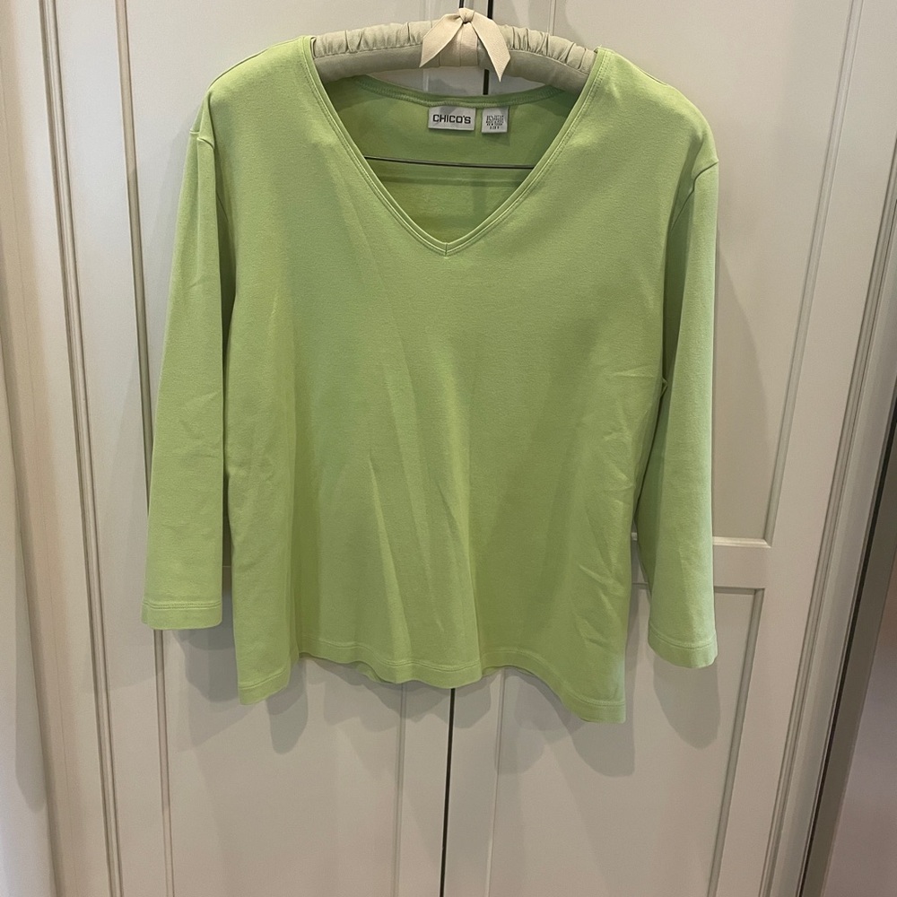 Chico’s Lime Green Top